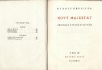 Nový majestát. Groteska o dřech dějstvích. - Krupička, Rudolf