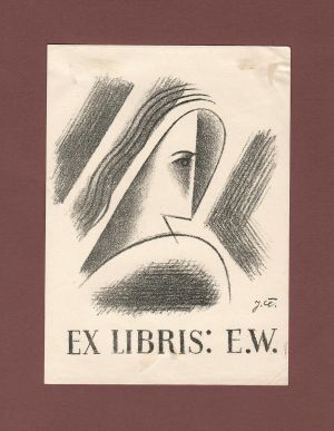 Ex libris: E. W. (Ella Weisbergerová) - Čapek, Josef
