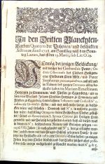 In den Dritten Blanckyten Farben Quatern der Puhonen/ und beschickten Actionen/ Anno 1728. am Sammstag nach dem Sonntag Laetare, das ist den 13. Martii, sub Lit: O. 29. - 
