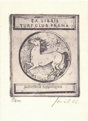 Ex libris Turf Club Praha - Souček, Jan