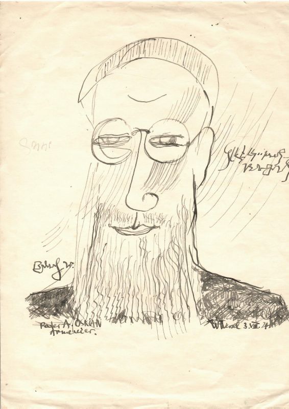 Portrét pátera A. Oskiana