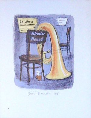 Ex libris Miroslav Hanuš - Bouda, Jiří