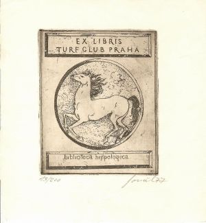Ex libris Turf Club Praha - Souček, Jan