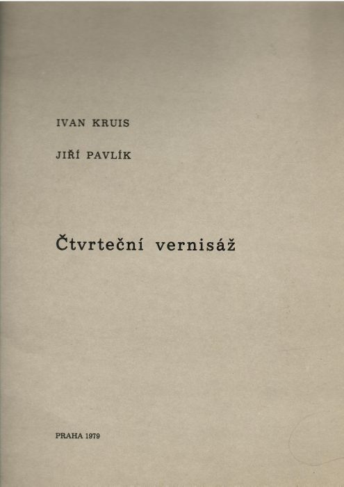 Čtvrteční vernisáž.