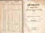 ANTHOLOGIE JIHOSLOVANSKÁ s předcházející krátkou srovnávací naukou o tvarech a připojenám slovníčkem. - Křížek, Vácslav