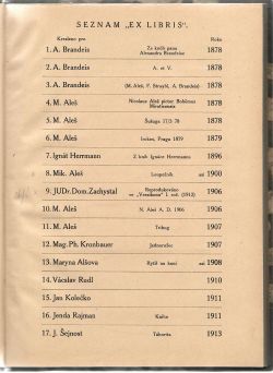 Ex libris Mikoláše Alše 1878 - 1913.