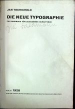 Die neue Typographie ein Handbuch für zeitgemäss Schaffende. - Tschichold, Jan