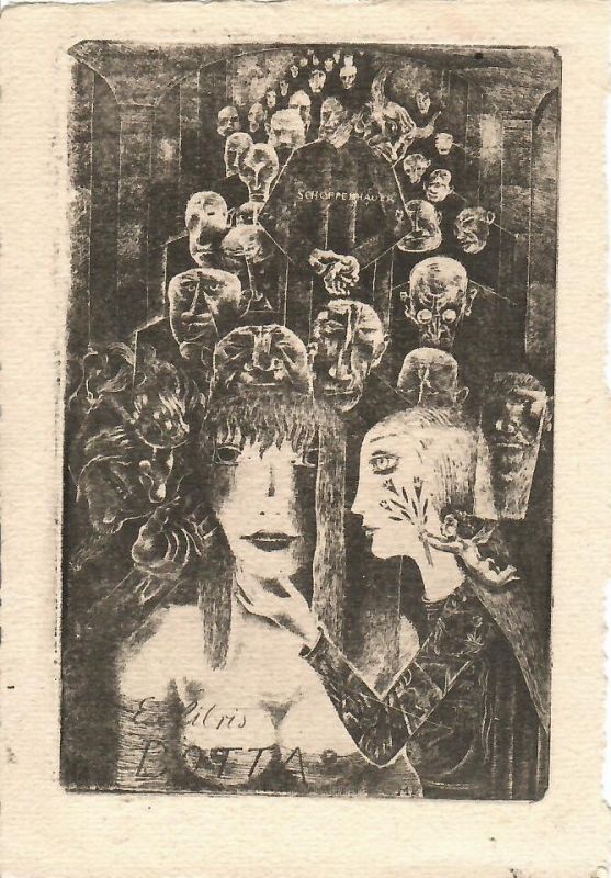 Ex libris [Giovanni] Botta. Schoppenhauer.