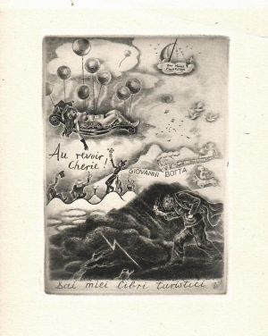 Ex libris Giovanni Botta (Au revoir Cherie!) - Fingesten, Michel