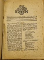 Kmen. Ročník III. čísla 1-49. (Obsahuje pův. graf. přílohy - Josef Čapek 3 linoryty, Karel Teige 1 linoryt) - 