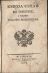 KSIEGA USTAW NA ZBRODNIE, I CIEZKIE POLICYINE PRZESTEPSTWA. - František II habsburský., císař rakouský, král chorvatský, český a uherský