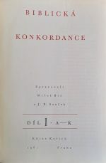 Biblická konkordance.  - Bič, Miloš