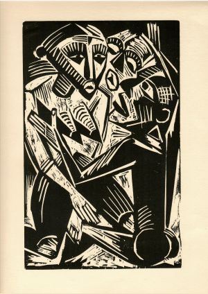 Weib vom Manne begehrt. - Pechstein, Max