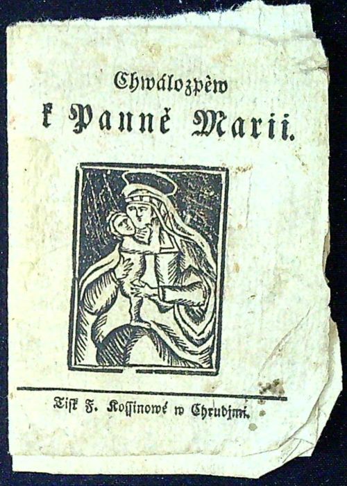 Chwálozpěw k Panně Marii.