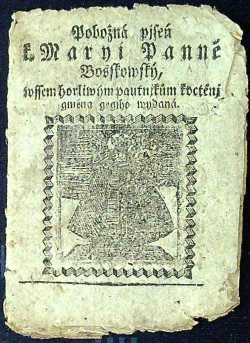 Pobožná pjseň k Maryi Panně Boskowský, wssem horliwým pautnjkům kvctěnj (sic!) gména gegjho wydaná. 