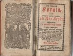 Pět čerwených Korálů, aneb: srdečné a litostiwé rozgjmánj pět Ran Krysta vkřižowaného a prawého muže bolesti k njmžto připogené gsau Gádro wssech Modliteb, Modlitby Rannj, Wečernj a při Mssy swaté, před a po Zpowědi, před a po Přigjmánj Welebné Swátosti Oltářnj, patnácte Modliteb o vmučenj Páně, duchownj Spomeň na mne, k pěti ranám Pána Krysta, Hodinky o sedmi bolestéch Panny Marye, Letanye k Pánu Gežjssy, a k SS. Patronům, a giné wraucné, Modlitby ku Potěssenj horliwých Dussý wydané. Pro osobu ženskau. - 