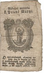 Nábožná modlitba k Panně Maryi. - 