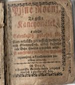 Pjsně Ročnj, To gest: Kancyonálek s nimžto Gedenkaždý pobožný křestian netoliko při wssech weyročnjch Slawnostech, nýbrž každého času Boha chwáliti a welebiti může. S mnohými a pobožnými Pjsněmi rozmnožený, a k duchownjmu potěssenj wydaný. - 