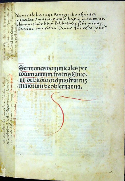 Sermones dominicales per totum annum.