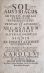 SOL AUSTRIACUS IN XII SIGNIS ZODIACI SYMBOLICE REPRAESENTATUS CUM PROTASI ET APODOSI EX XII CAESARUM SYMBOLIS AD MATERIAM JURIDICAM DE SIGNIS PER XII DISSERTATIONES ACCOMODATA. QUEM SUB GLORIOSISSIMIS AUSPICIIS AUGUSTISSIMI ET INVICTISSIMI ROMANORUM IMPERATORIS CAROLI VI GERMANIAE, HISPANIAE, HUNGARIAE, ET BOHEMIAE, etc. etc. REGIS POTENTISSIMI. In Alma Caesarea Regiáque Carolo-Ferdinandea Universitate Pragensi.  (in verso): SUB RECTORATU ADMODUM REVERNDI, AC EXIMII PATRIS P. FRANCISCI FRAGSTEIN e Societate JESU, SS. Theol. Doctoris, Caesaro-Academici Collegii ejusdem Societatus Jesu ad S. Clementem Vetero-Pragae, nec non Universitatis Carolo-Ferdinandae Pragensis p. t. RECTORIS MAGNIFICI: PRAESIDIBUS PRAENOBILI, GENEROSO, CLARISSIMO, AC CONSULTISSIMO VIRO D. JOANNE ADAMO BESNECKER, J. U. D. Sacrae Caesareae Regiaeque Majestatis Consiliario, SS. Canonum Professore Regio Publico & Ordinario, Venerabilis Archi-Episcopalis Consistorij Pragensis Assessore, & Inclytae Facultatis Juridicae S - Besnecker, Johann Adam