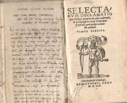 SELECTARVM DECLAMATIOnum. Tomus tertius. 