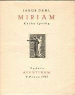 Miriam. Kniha lyriky. - Deml, Jakub