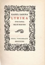 Lyrika. - Sabinka, Karel