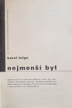 Nejmenší byt.