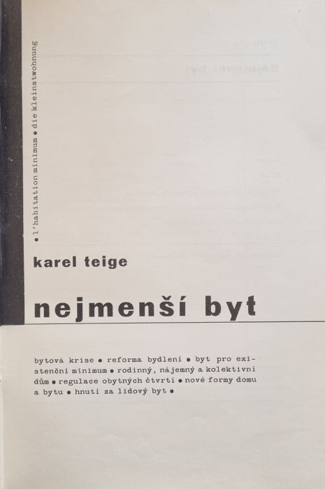 Nejmenší byt.