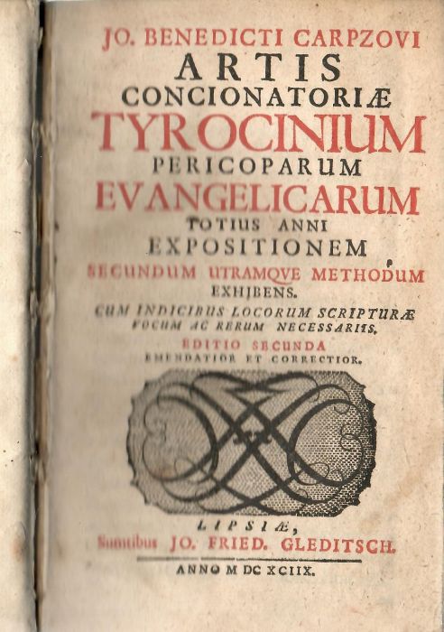 Artis Concionatoriae Tyrocinium Pericoparum Evangelicarum Totius Anni Expositionem Secundum Utramque Methodum Exhibens. Cum Indicibus Locorum Scripturae Vocum Ac Rerum Necessariis.