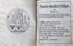 Litaney von allen Heiligen, und Gebether, wie selbe täglich, nur Samstag und Frauentage ausgenommen, bei dem nachmittagigen Gottesdienst mit lauter Stimme unter Beantwortung des Volkes zu bethen sind. - Dornach, Ignác
