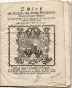 Schluß Des, der Löbl. vier Herren Ständen des Markgrafthums Mähren den 28ten Oktober 1805. angefangenen, und den 20ten September des 1806ten Jahres geendigten Landtages. - Hentschel auf Gutschdorf, Christian August von