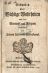 Gedanken über Wichtige Wahrheiten aus der Vernunft und Religion entworfen. Erster bis Dritter Theil. (Komplet) - Weitenkampf, Johann Friederich