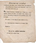 Obnowený zatykač k pronásledowánj Hynka Worla, obyčegně Worljček zwaného, genž usnessenjm býwalého hrdelnjho saudu w Chrudjmi ode dne 4. Dubna 1850, č 1474 crim. ze zločinu krádeže práwně obwiněn gest. - 