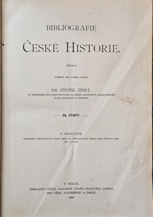 Bibliografie české historie.