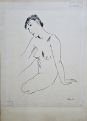 Sedící ženský akt - Tůma, Zdeněk