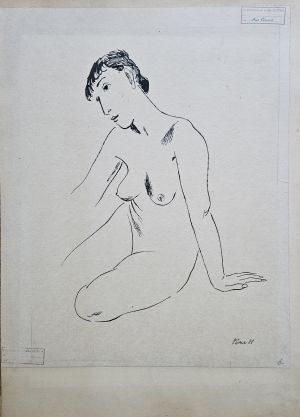 Sedící ženský akt - Tůma, Zdeněk