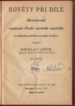 Sověty při díle. Mezinárodní postavení Ruské sovětské republiky a základní problémy sociální revoluce.  - Lenin, Vladimir Iljič