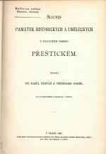 Soupis památek historických a uměleckých v politickém okresu přeštickém. Díl XXV. - Hostaš, Karel dr.