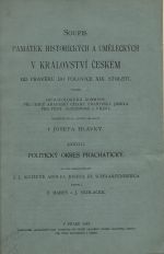 Soupis památek historických a uměleckých v politickém okresu prachatickém. Díl XXXVIII. - Mareš, F.