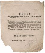 Popis zlatých hodinek kapesnjch i s řetjzkem, genž dne 15. t. m. na ulici mezi dawem lidstwa ukradené byly. - 