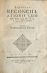 EXEMPLAR RECONCILIATIONIS CUM HVNGARIS FACTAE 23 Junii, ANNO 1606. nec-non Conclitiones Pacis Turcicae. - 