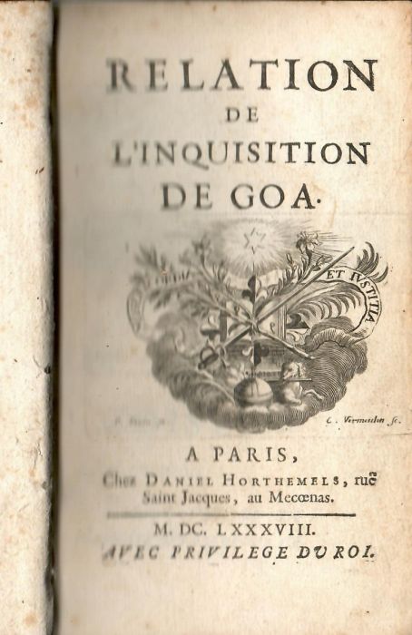 RELATION DE L´INQUISITION DE GOA.