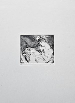 Zehn Radierungen zu Gustav Flaubert Geschichte von Sankt Julian dem Gastfreien von MOPP. - Oppenheimer, Max