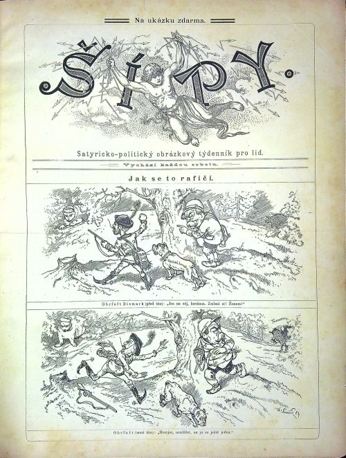 Šípy. Satyricko-politický obrázkový týdenník pro lid. Ročník I.-II.