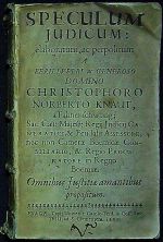 SPECULUM JUDICUM: elaboratum, ac perpolitum A PERILLVSTRI ac GENEROSO DOMINO ........ - Knaut von Fahnenschwung, Christoph Norbert