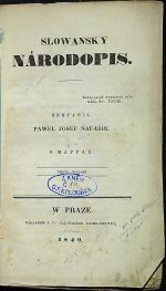 Slowanský národopis. - Šafařík, Pavel Josef