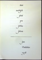 Šest suchých jehel pro Jiřího Johna. - Vladislav, Jan