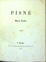 Písně. - Čacká, Marie
