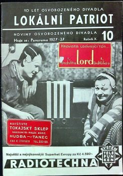 Lokální patriot. Noviny Osvobozeného divadla. Ročník X., číslo 10.